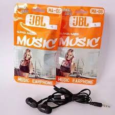 Handsfree JBL Plus Mic MA-06 Headset JBL Super Bass Music Earphone