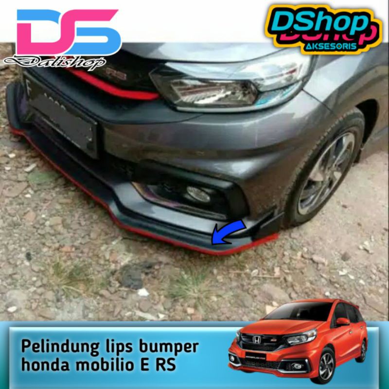 Aksesoris eksterior modifikasi modif variasi honda mobilio E RS pelindung lips bumper sporty racing