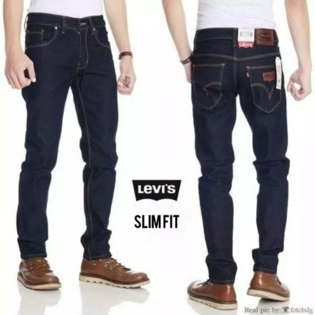 Celana Jeans Panjang Pria Garment Skinny Slim Fit Levi's Jeans Cowok Size 27-38 NR_Outfit Official