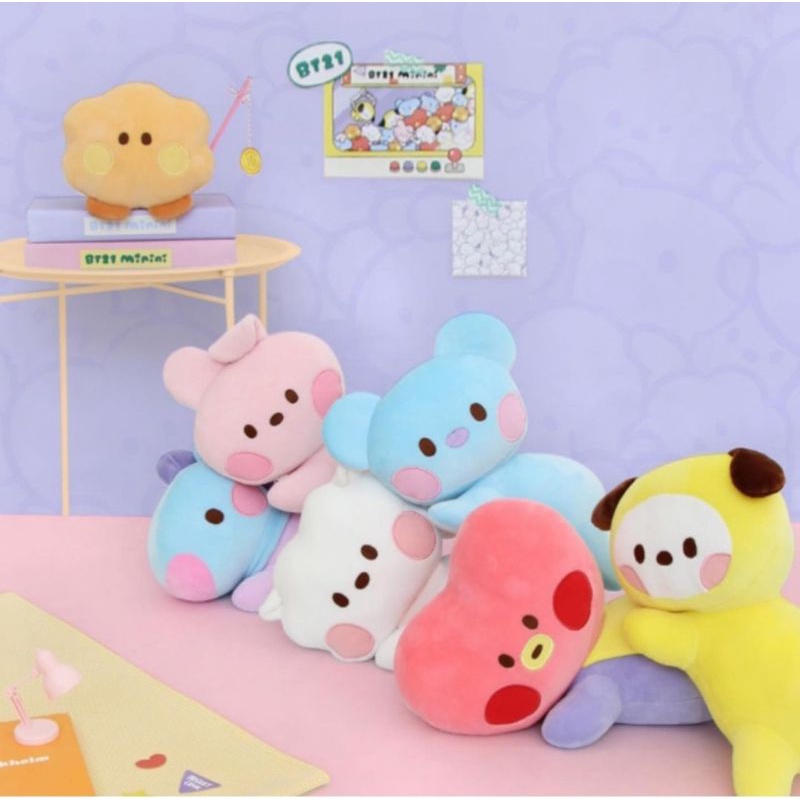 OFFICIAL BT21 MININI LYING CUSHION DOLL