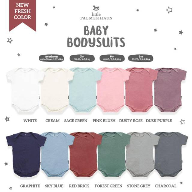 PROMO 7.7 PROMO BAJU LEBARAN Little Palmerhaus Bodysuit Jumper Everyday Wear 0-9 bulan