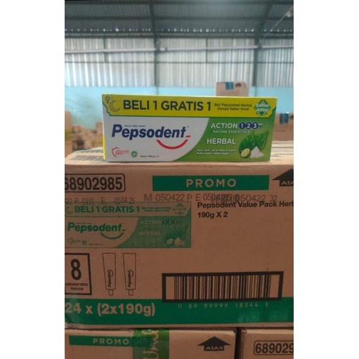 PROMO Pepsodent Herbal 190gram Beli 1 Gratis 1