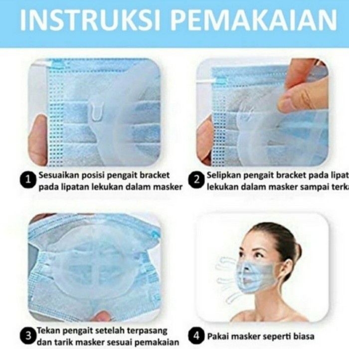 PENYANGGA MASKER breket pengait MASK BRACKET SILIKON SIRKULASI UDARA