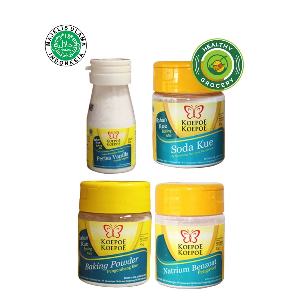 Koepoe Koepoe Baking Powder / Perisa Vanilla / Natrium Benzoate / Soda Kue KOEPOE KUPU