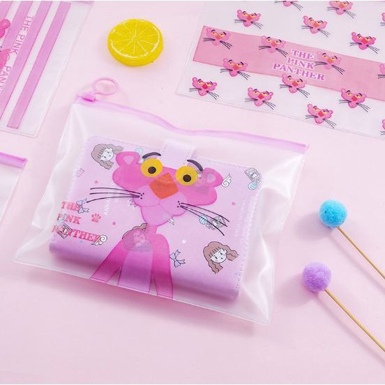 

ORGANIZER BAG SERBA GUNA ZIPPER A5 MOTIF PINK PANTHER ( TEMPAT PENSIL / HP / POUCH LUCU )