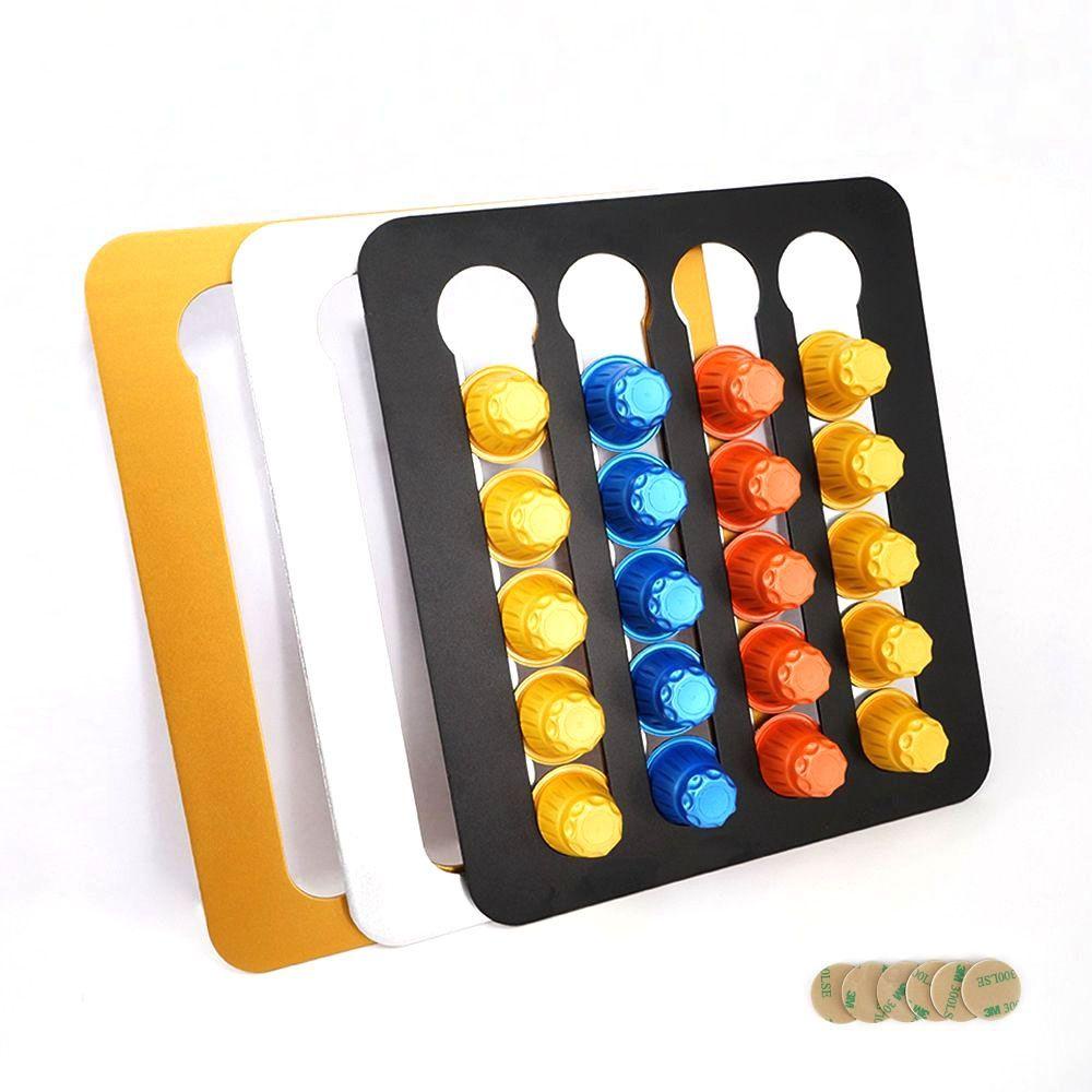 [Elegan] Coffee Capsule Holder Aluminium Penyimpanan Laci Rak Kopi Kapsul Rack Holder