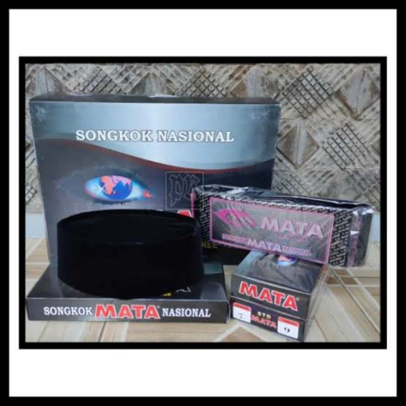 peci songkok hitam cap mata original