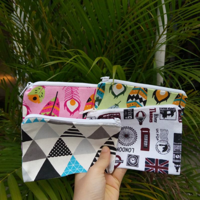 Dompet Koin Kanvas Pouch Kecil