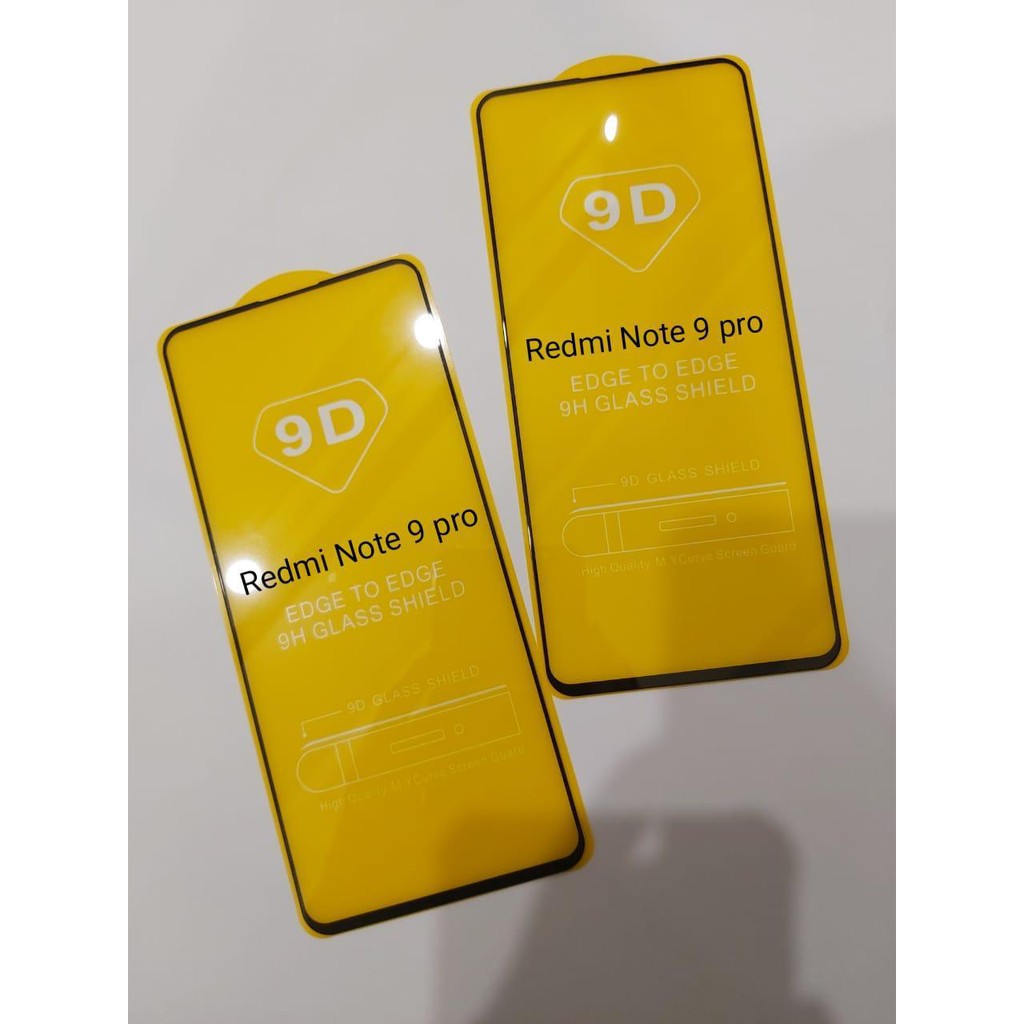 tempered glass Xioami Redmi note 9 pro note 8 pro note 8 9A 9C anti gores kaca fullayar dan fullem