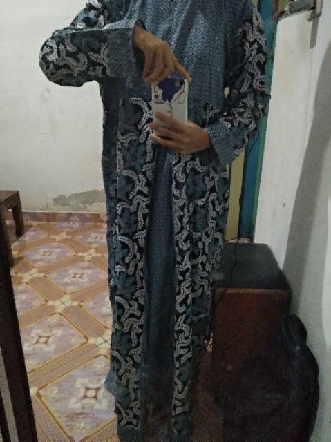 Gamis Batik Pias Daun Warna Size Standar Dan Jumbo Bahan Katun Mataram Primisima