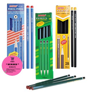 

Pensil 2B Joyko Original For Computer Biru Kuning Hijau Satuan