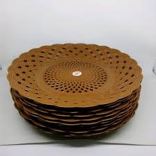 piring anyam plastik - PIRING ROTAN PLASTIK ANYAM ECERAN