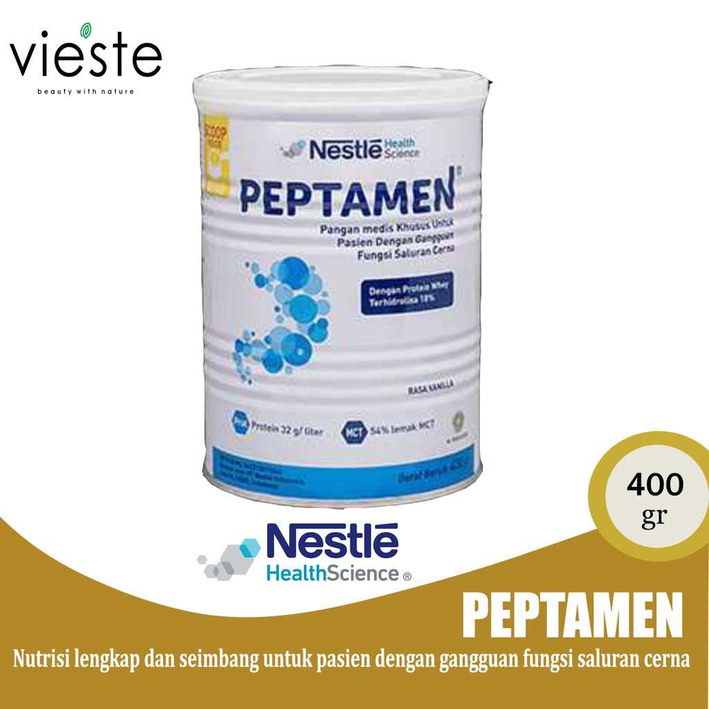 

PEPTAMEN 400 GR - Rasa Vanila - Nutrisi Susu Pasien Dengan Gangguan Fungsi Saluran Cerna