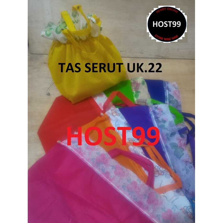 

TAS SERUT TAS BERKAT HANTARAN BEKAL KAIN SPUNDBOND TEBAL BESAR 22X22