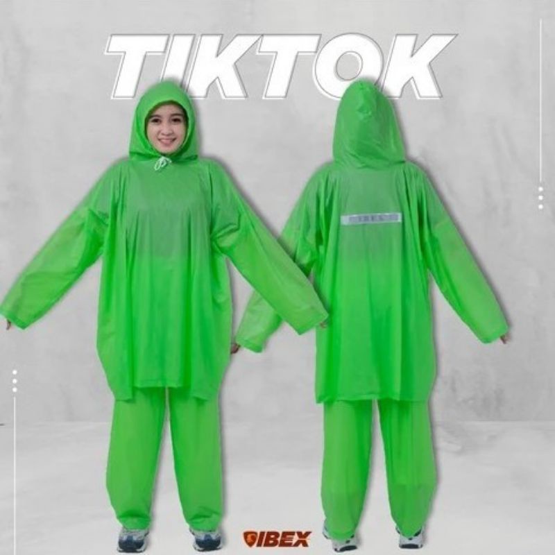 IBEX Jas Hujan Ponco Lengan Celana TikTok
