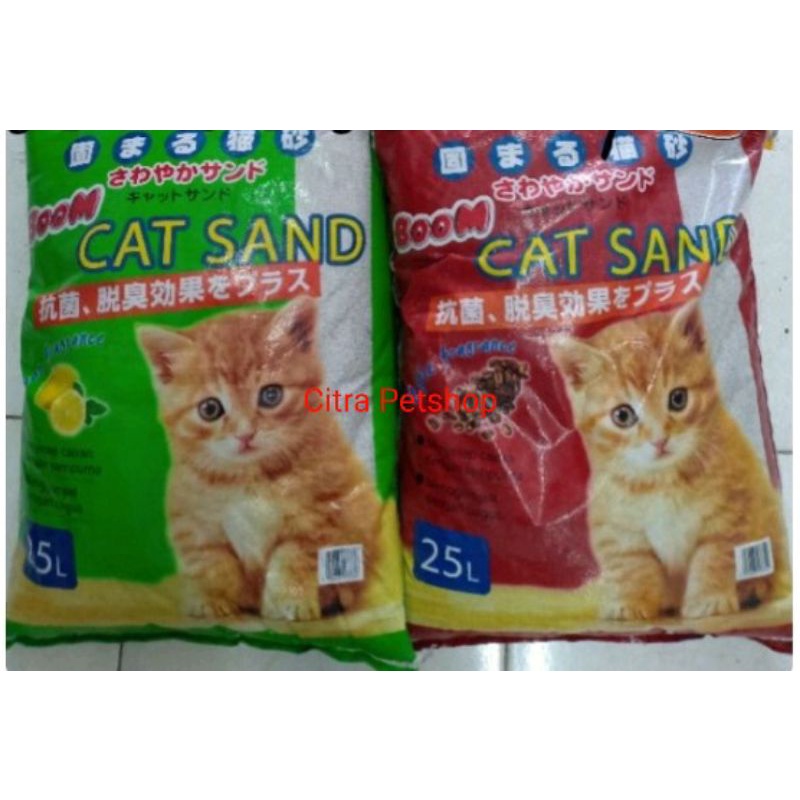 PASIR CAT SAND BOOM, PASIR WANGI DAN MENGGUMPAL 25 LITER