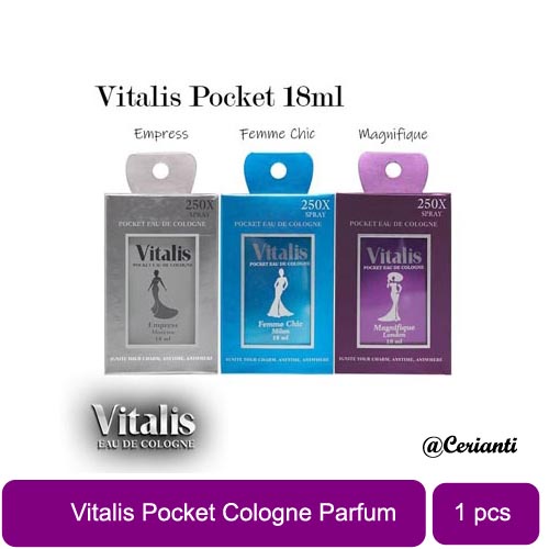 Vitalis Eau De Cologne Pocket Parfum Wanita Magnifique 18ml