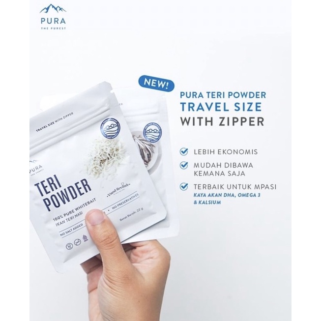 PREORDER Whitebait Powder Bubuk Teri. Tanpa Pengawet Tanpa Formalin, Bebas MSG viandbevandepekanbaru