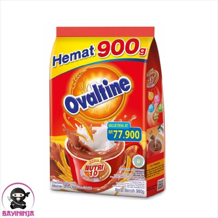 

OVALTINE Chocolate Malt Drink 900 g T-Ninjabayi 01