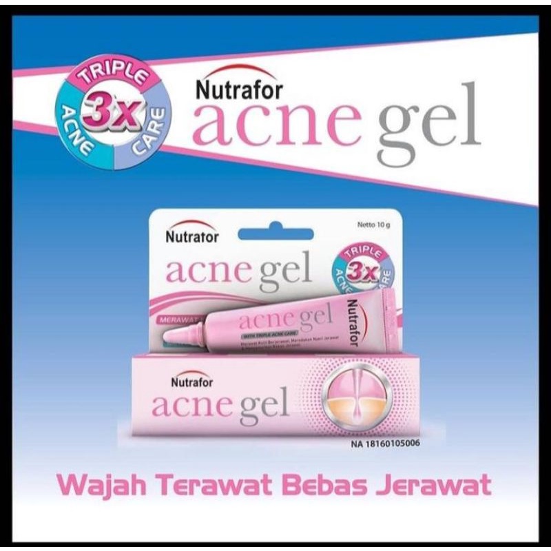 Jual Nutrafor Acne Gel Triple Acne Care | Shopee Indonesia