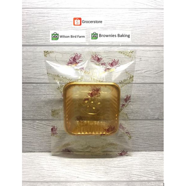 Moon Cake Tray Plastik Kecil isi 10 Set