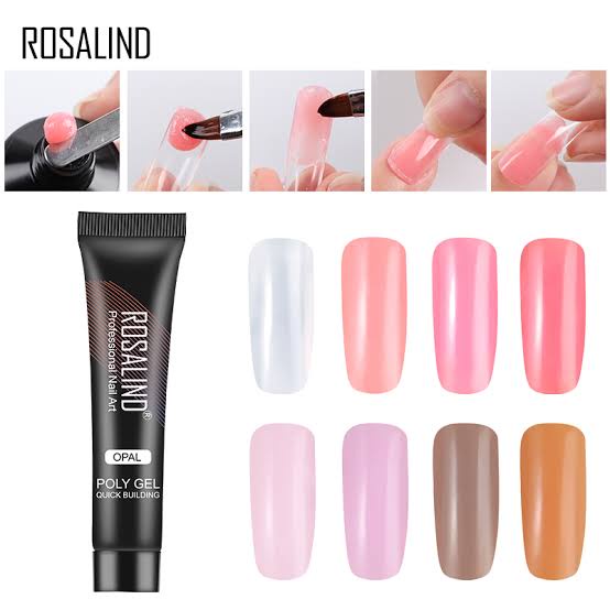 Polygel Rosalind  30ml / 15ml Polygel Acrylic Gel 15ml Nail Extention Rosalind/ Gel Extension Kuku 15ml