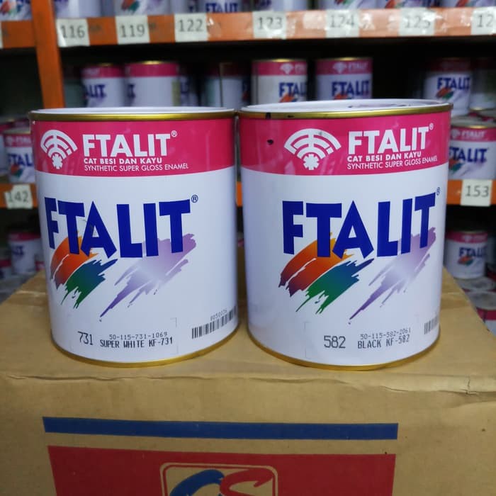 

CAT MINYAK FTALIT BESI KAYU / PUTIH KILAP / HITAM KILAP / CAT FTALIT