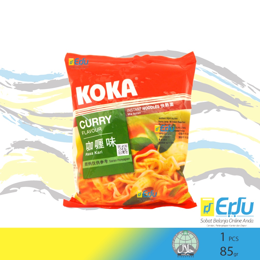 

Koka Noodle Curry Mie Instan Kuah Rasa Kari Singapore - 85gr