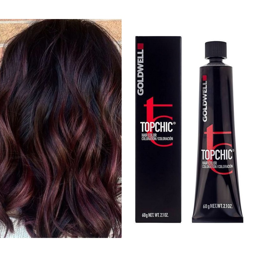 Goldwell Topchic Hair Color 60ml &amp; Oxydant 120ml Kode 6NVB