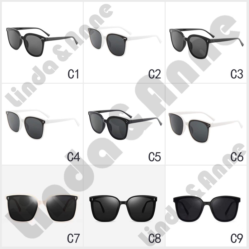 Kacamata Kotak Hitam Korean Fashion Sunglassess Wanita/Pria - Korean Fashion Square Frame Kacamata Hitam Wanita Sunglasses