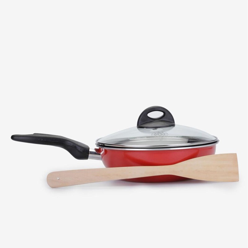 Supra Wajan Stir Pan 22 tutup kaca + spatula