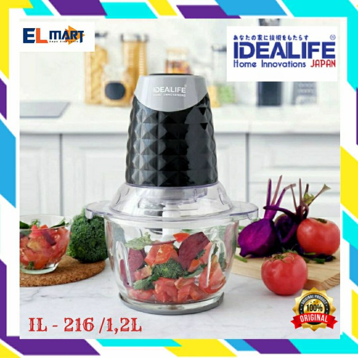 Idealife Food Chopper Processor Penggiling Daging Bumbu IL216 IL 216