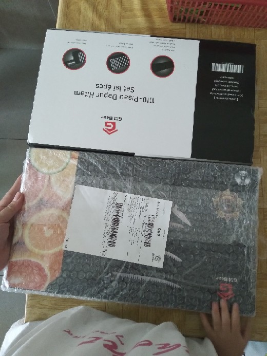 Gm Bear Pisau Dapur Hitam Set 6pcs 1110 - Kitchen Knife Black