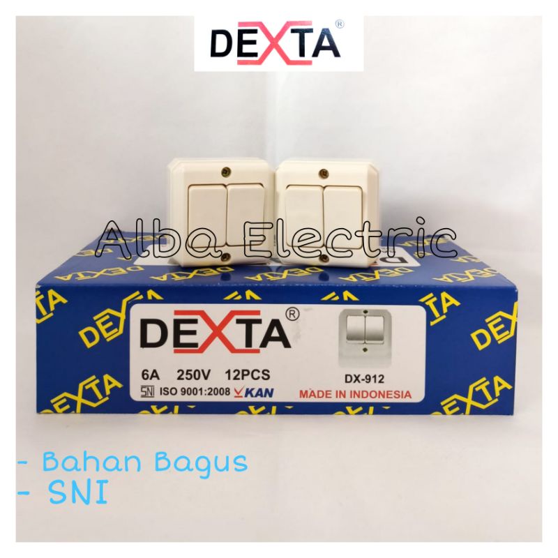 OB SAKLAR SERI DEXTA DX 912 / SAKLAR SERI DEXTA DX 912 OUTBOW PERMUKAAN SAKLAR 2 DUA