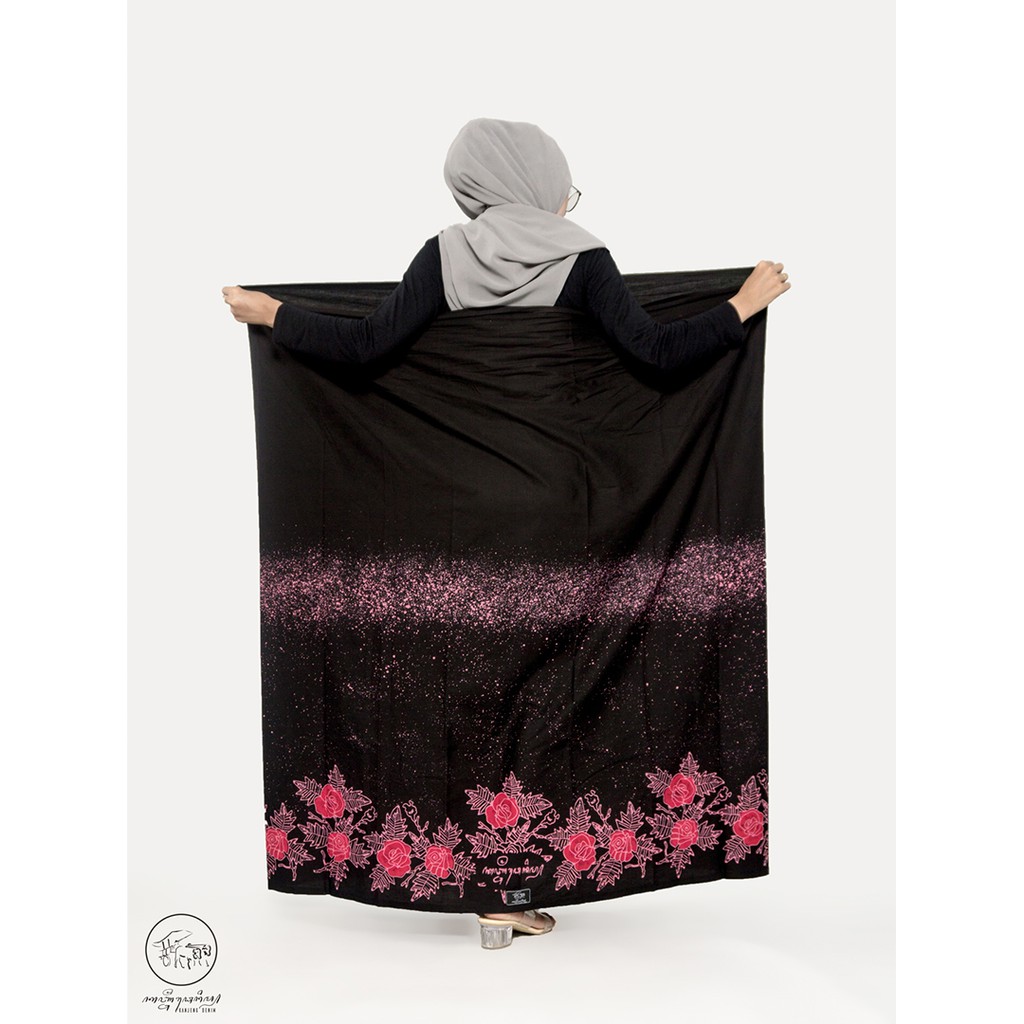 SARUNG KANJENG| SARUNG BATIK WANITA SEMI TULIS MOTIF GLORY ROSE LIMITED SERIES