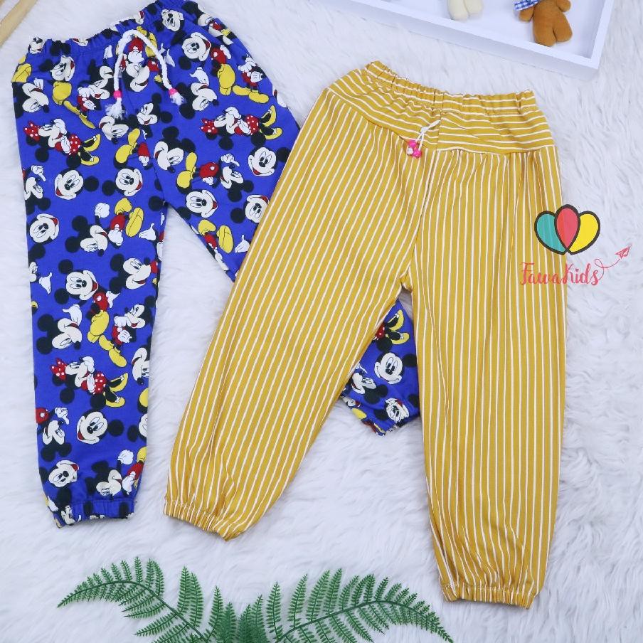 8NQ (Anak Perempuan) Jogger Motif Uk 1-10 Tahun / Celana Panjang Anak Perempuan Joger Pants Cewek Gr