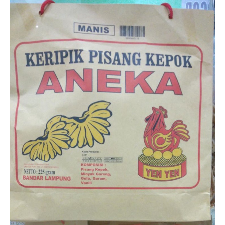 Keripik Pisang Yen Yen / oleh oleh khas lampung jakarta enak susu manis coklat