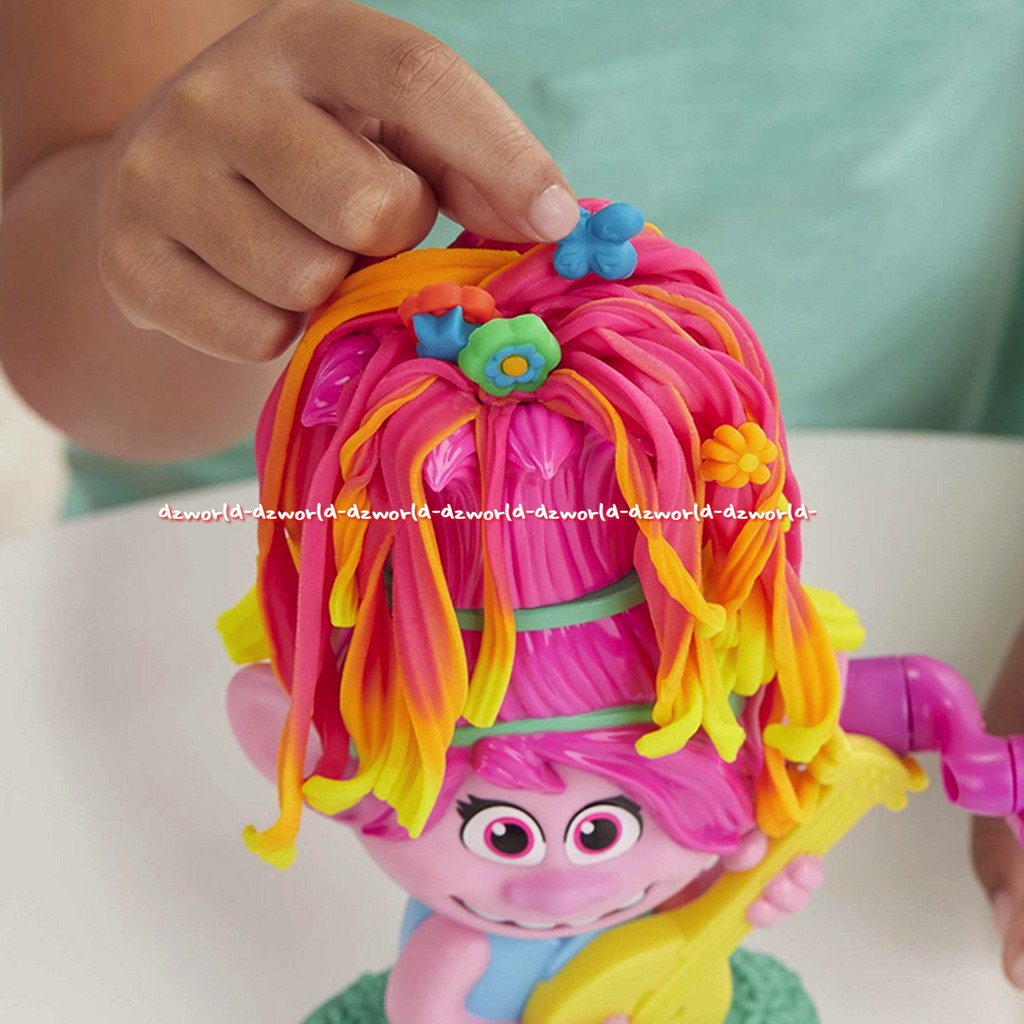 PlayDoh Trolls Poppy Mainan Playdoh Boneka Trolls Dengan Cetakan