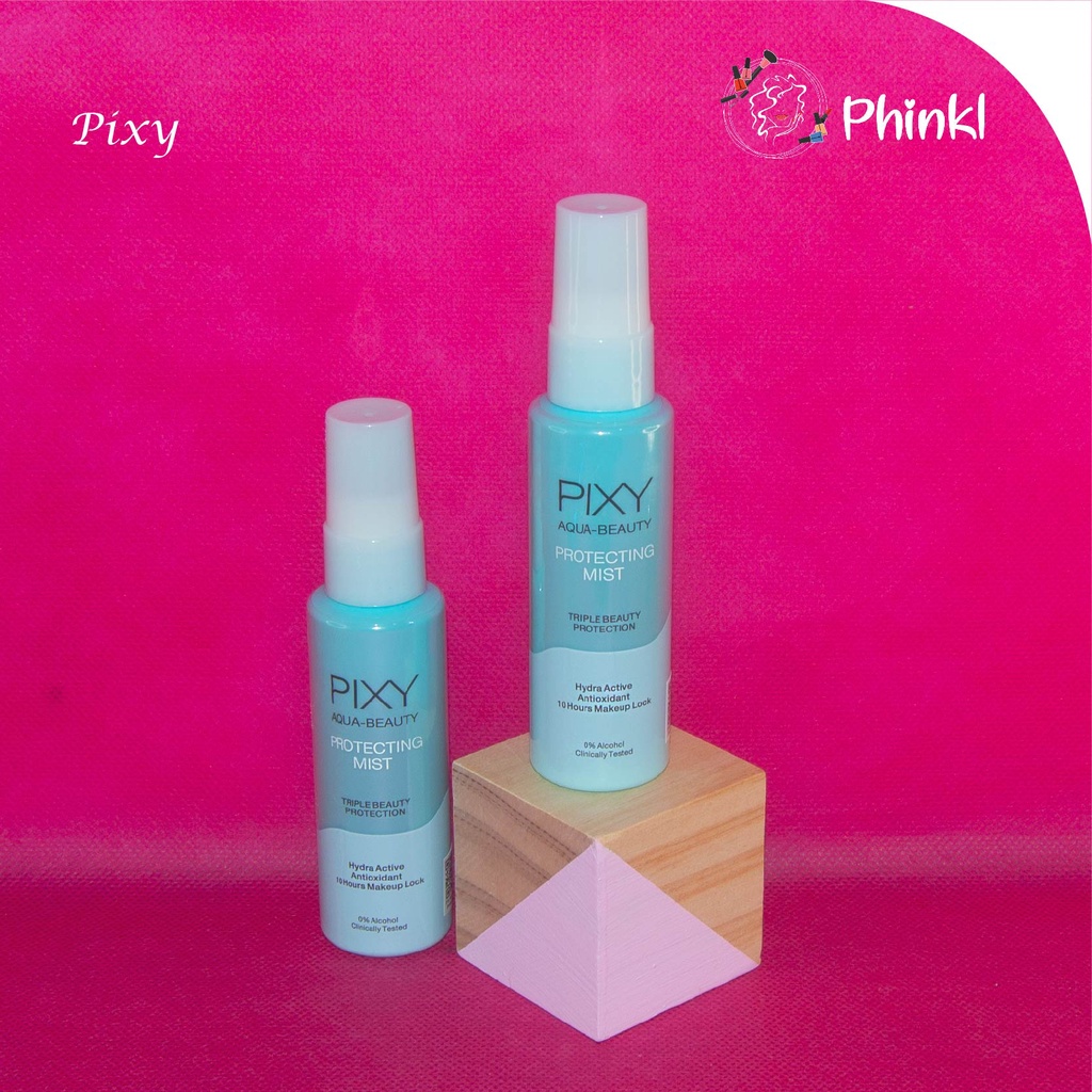 `ღ´ PHINKL `ღ´ Pixy setting spray agar makeup tahan lama dipakai setelah bedak foundation