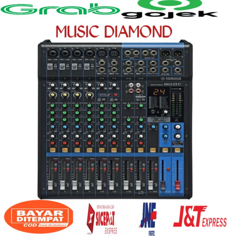 Audio Mixer YAMAHA MG 12XU/ MG 12 XU/ MG12 XU (12 Channel)