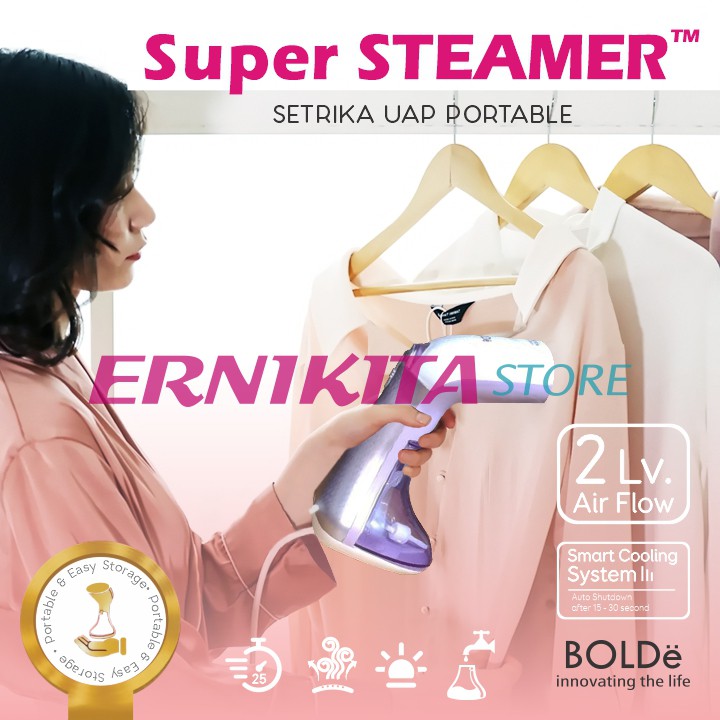 BOLDe SUPER STEAMER LAVIOLA - Setrika Uap Portable Perapih Pakaian