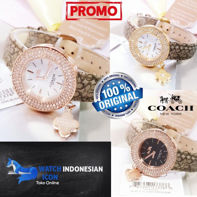 JAM TANGAN WANITA MERK COACH ORIGINAL 100% ROSEGOLD