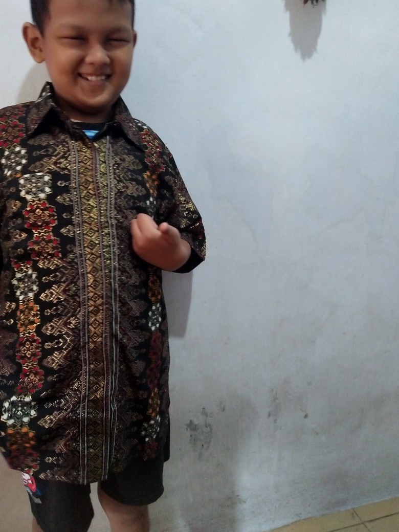 Dlshop Kemeja Batik Toraja Prada Foil Model Klep Intip(real Pict)