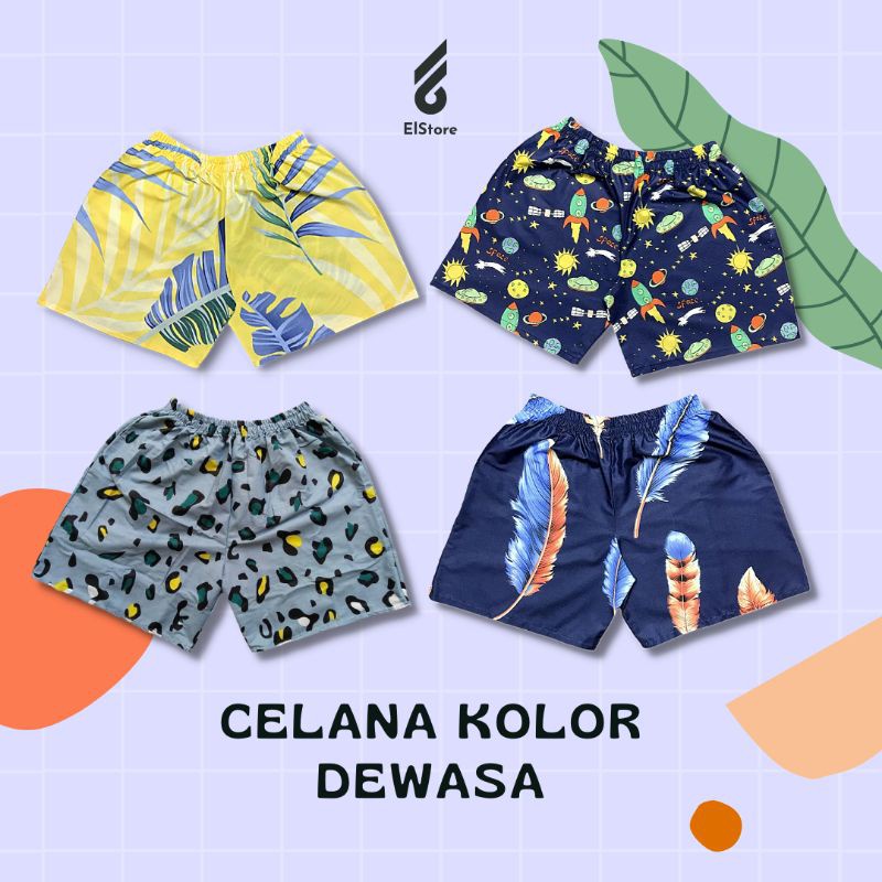 Celana Pendek Hot pants Wanita Lucu Bunga atas Lutut