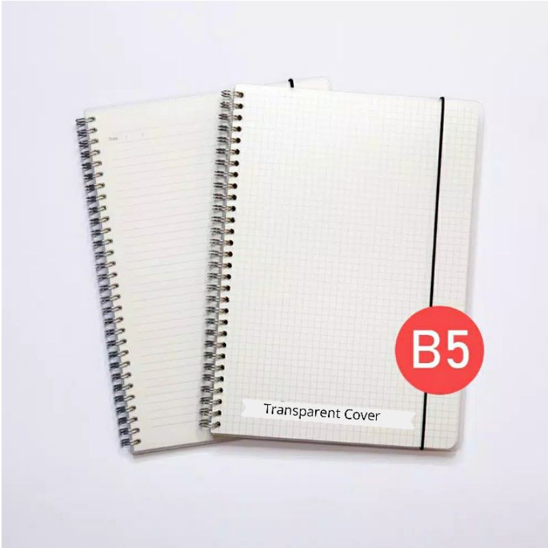 

Notebook B5 Spiral (Cover Transparan)