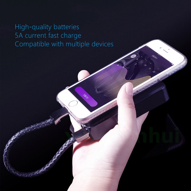 Creative Bracelet USB 5A Magnetic Fast Charging Cable Lightning / Micro / type-C Data Transmission