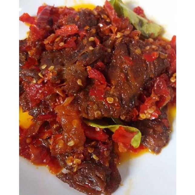 

Dendeng balado daging sapi balado basah ready 500g 1KG