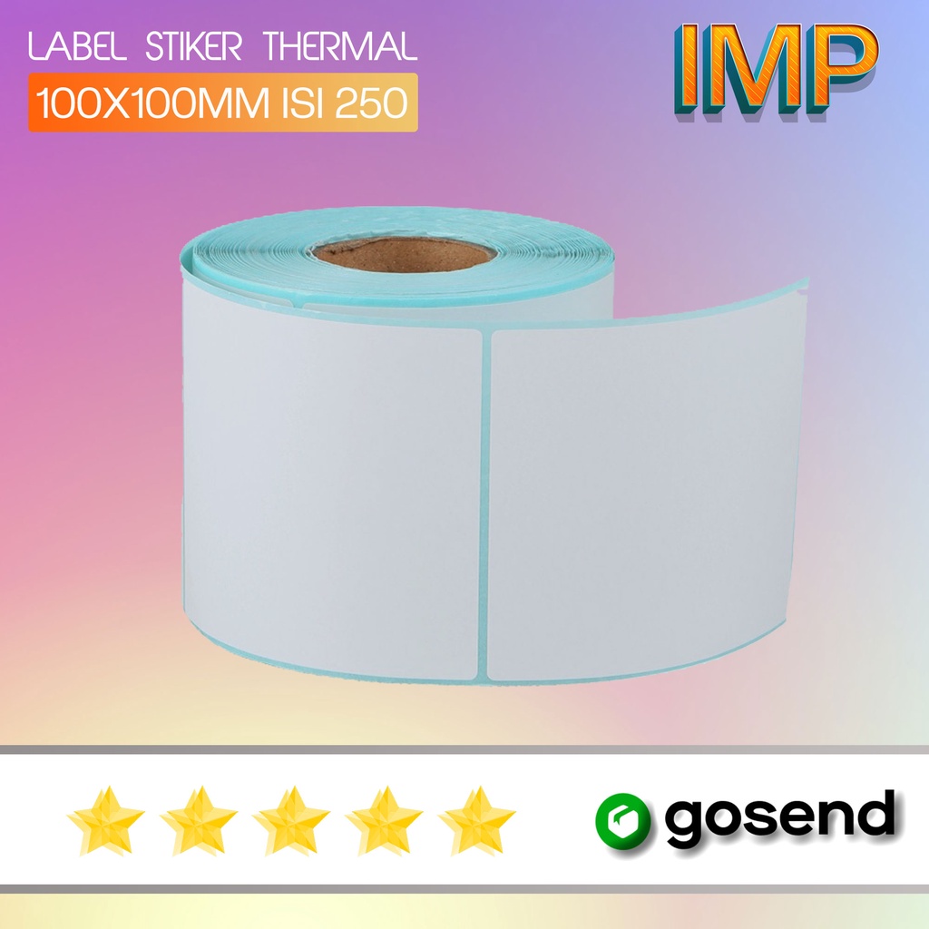 

Kertas Thermal Label Barcode 100x100mm Isi 250 Lembar