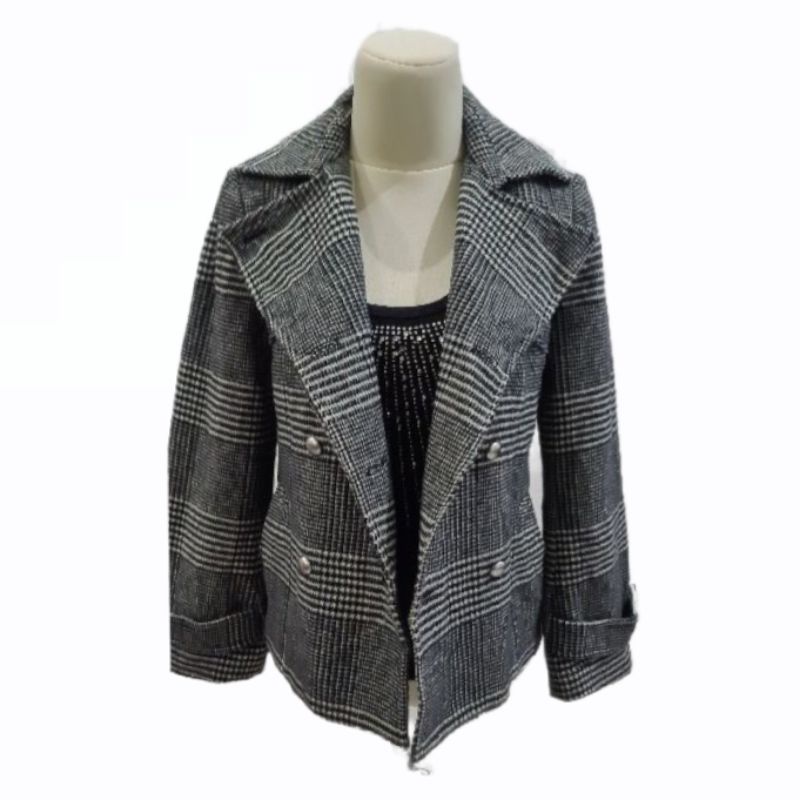 Premium Blazer Grey Coat Houndstooth