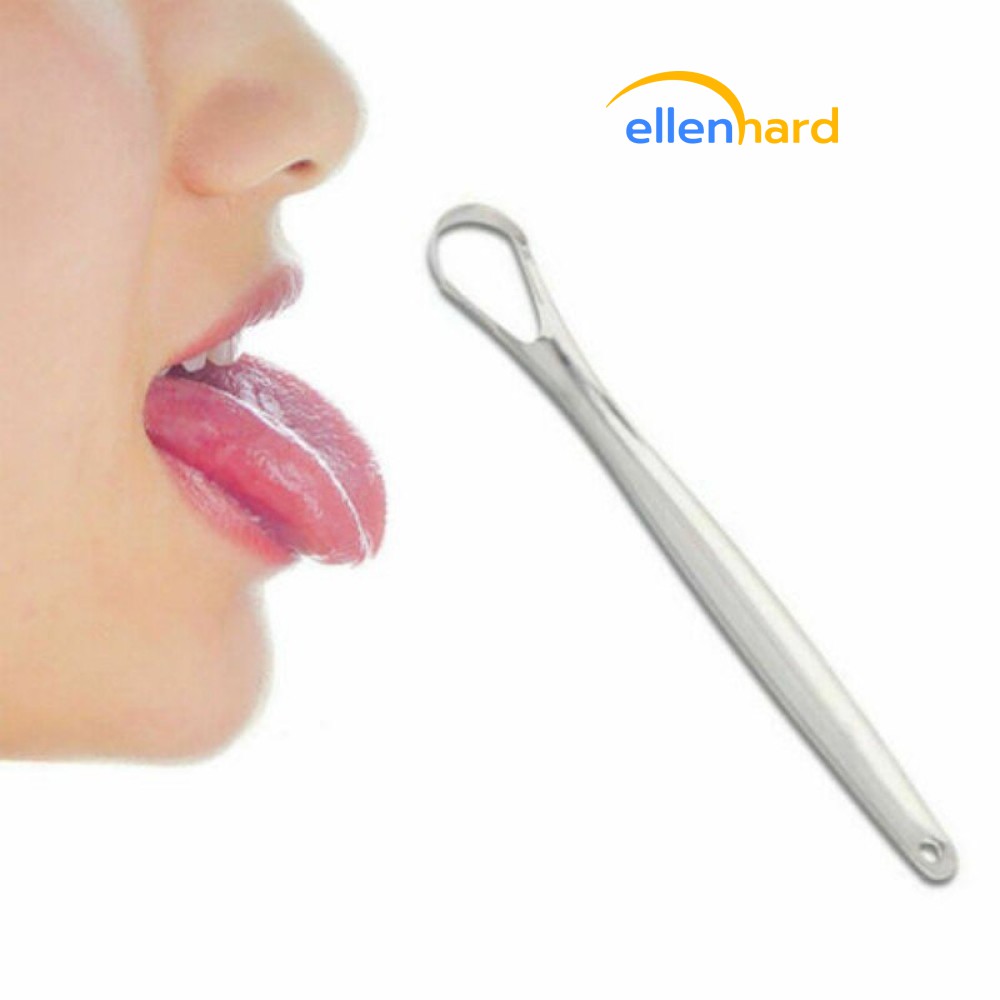 Sikat Pembersih Lidah Dewasa Bahan Stainless Steel Tongue Scraper